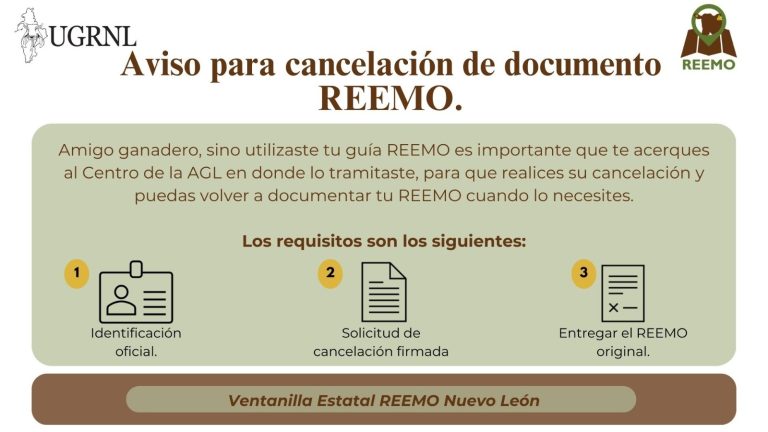 cancelacion de reemo